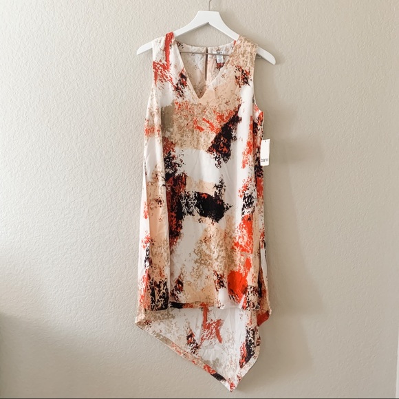 NWT! Bar III Asymmetrical Shift Print Dress, M - Picture 2 of 7